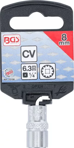 BGS technic 1/4" Dugókulcs "Gear Lock", 8 mm (BGS 10108)