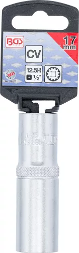 BGS technic 1/2" Hosszított dugókulcs "Gear Lock", 17 mm (BGS 10257)