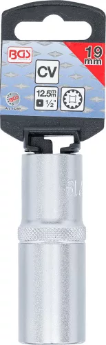 BGS technic 1/2" Hosszított dugókulcs "Gear Lock", 19 mm (BGS 10259)
