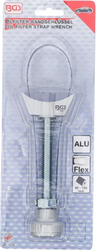 BGS technic Olajszűrő leszedő, rugós acélszalag, alumínium fröccsöntés, 105mm-ig (BGS 1028)