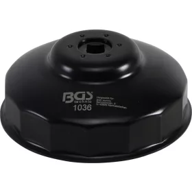   BGS technic Olajszűrő leszedő kupak, fekete színben, 99mm x 15 lap(BGS 1036)