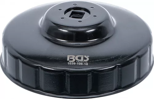 BGS technic Olajszűrő leszedő kupak 108 mm x 18 lap (BGS 1039-108-18)