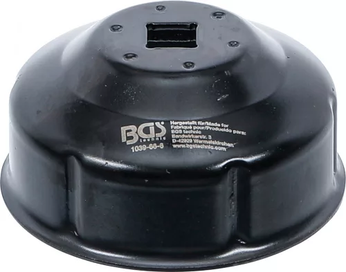 BGS technic Olajszűrő leszedő kupak 66 mm x 6 borda (BGS 1039-66-6)