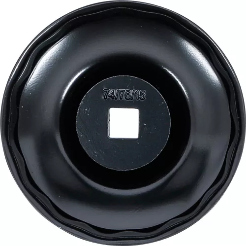 BGS technic Olajszűrő leszedő kupak 74-76 mm x 15 lap (BGS 1039-74-76)