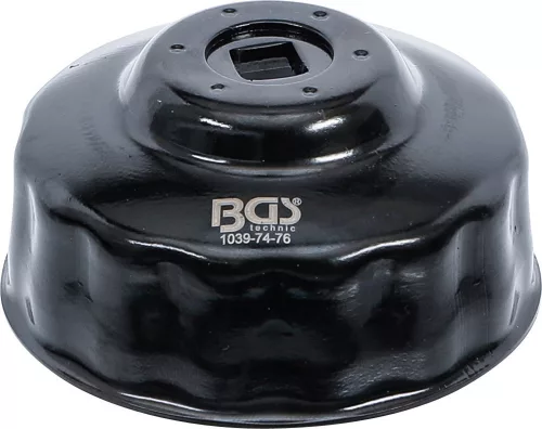BGS technic Olajszűrő leszedő kupak 74-76 mm x 15 lap (BGS 1039-74-76)