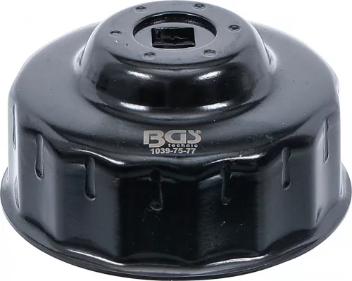 BGS technic Olajszűrő leszedő kupak 75-77 mm x 15 lap (BGS 1039-75-77)