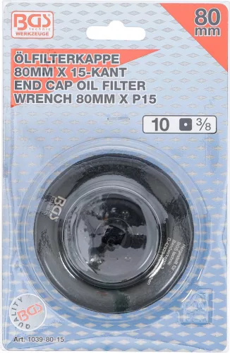BGS technic Olajszűrő leszedő kupak 80 mm x 15 lap (BGS 1039-80-15)