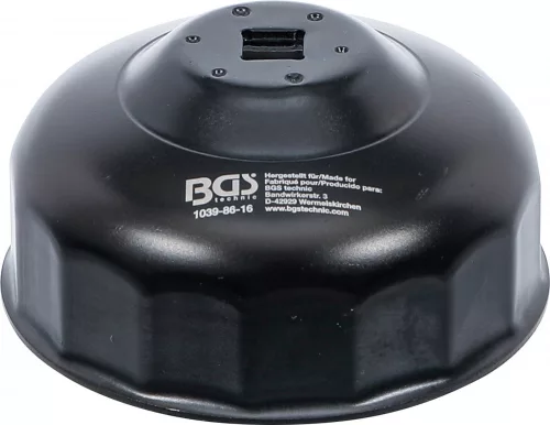 BGS technic Olajszűrő leszedő kupak 86 mm x 16 lap (BGS 1039-86-16)
