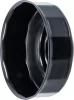 BGS technic Olajszűrő leszedő kupak, fekete véggel, 76mm x 14 (BGS 1046)