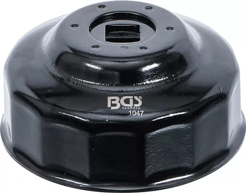 BGS technic Olajszűrő leszedő kupak, fekete véggel, 65 mm x P14 (BGS 1047)