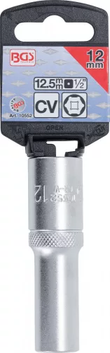 BGS technic 1/2" hosszított dugókulcsfej "Pro Torque®", 12 mm (BGS 10552)