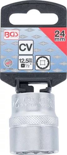 BGS technic 1/2" Dugókulcs, 12-szögű, 24 mm (BGS 10644)