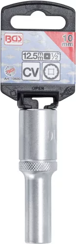 BGS technic 1/2" Hosszított dugókulcs, 12-szögű, 10 mm (BGS 10680)