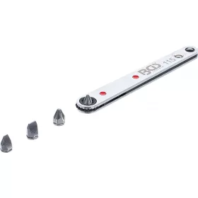   BGS technic Extra vékony racsnis csillagkulcs, 2-2 db lapos és csillag bittel (BGS 115)