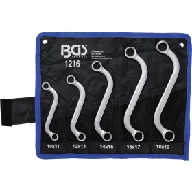   BGS technic 5 részes S-profilú csillagkulcs készlet 10x11 - 18x19 mm (BGS 1216)