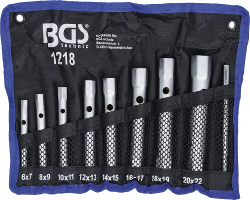 BGS technic 8 részes csőkulcs készlet 6x7mm-20x22mm (BGS 1218)
