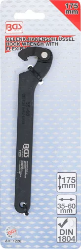 BGS technic Körmöskulcs állítható befogópofával, speciális acél, 35-60 mm (BGS 1226)