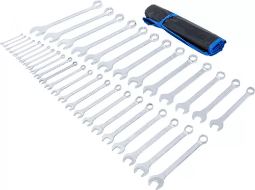 BGS technic Csillag-villáskulcs készlet 6–32 mm, CrV acél, DIN ISO 3113-A, 37 részes (BGS 1275)