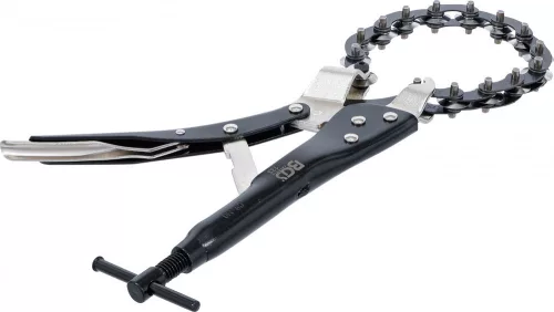 BGS technic Láncos kipufogócső-vágó, max. Ø85 mm, 250 mm-es vágólánccal (BGS 133)