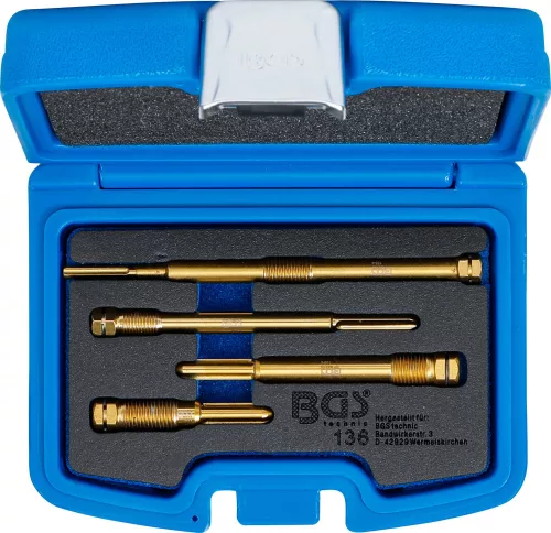 BGS technic 4 részes dörzsár készlet az izzítógyertya furatokhoz (BGS 136)