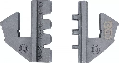 BGS technic Krimpelő befogópofa nyitott kábelsaruhoz a BGS 1410, 1411, 1412 azonosítójú termékekhez (BGS 1410-C1)