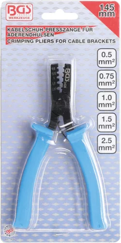 BGS technic Érvég hüvely fogó 150mm, 0,5-2,5mm2-ig (BGS 1428)