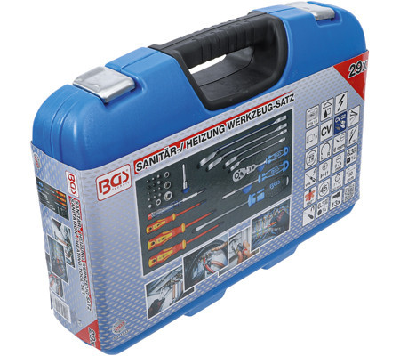 BGS technic Szaniter-/ fűtés szerszámkészlet | 29 darabos (BGS 1433)