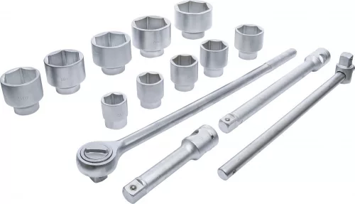 BGS DIY 15 részes 1" dugókulcs készlet, 36-80 mm (BGS 15111)