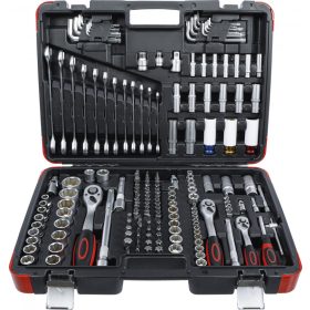   BGS DIY Dugókulcs készlet | 1/4" + 1/8" + 1/2" | 176 darabos (BGS 15217)