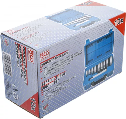 BGS technic 10 részes csapágy és tömítés vezető készlet (BGS 1522)