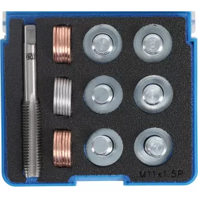   BGS technic Olajleeresztő csavar menetjavító készlet, M11x1.5 (BGS 153)