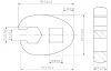 BGS technic 3/8" hollander kulcs fej, 11 mm (BGS 1756-11)