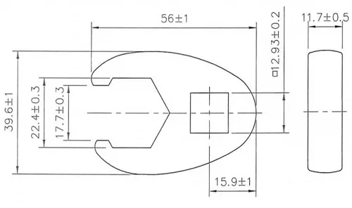 BGS technic 1/2" hollander kulcs fej, 22 mm (BGS 1757-22)