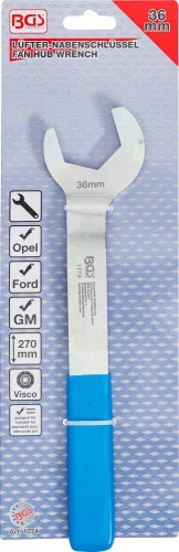 BGS technic 36mm-es kuplungrögzítő kulcs, kihajlított, Ford+Opel+GM-hez (BGS 1774)