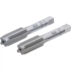   BGS technic 2 részes menetfúró szár készlet, M12x1.0, előfúró és fő menetfúró (BGS 1900-M12X1.0-B)