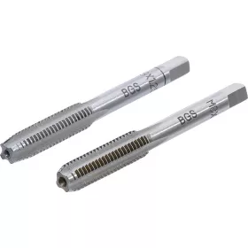   BGS technic 2 részes menetfúró szár készlet, M8x1.25, előfúró és fő menetfúró (BGS 1900-M8X1.25-B)