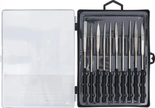 BGS technic Gyémánt reszelő készlet hajlított 10 részes 140x3mm (BGS 1921)