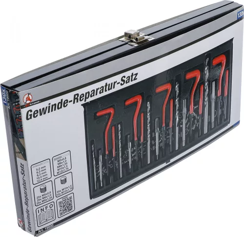 BGS DIY 130 db-os Menetjavító készlet, M5 - M12 (BGS 19500)