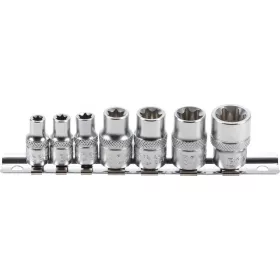   BGS technic 7 részes E-Torx dugókulcs fej készlet 1/4"-3/8" (BGS 2027)