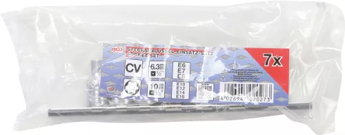 BGS technic 7 részes E-Torx dugókulcs fej készlet 1/4"-3/8" (BGS 2027)