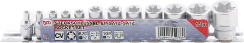 BGS technic 12 részes Torx dugókulcs fej 1/4"-3/8" (BGS 2038)