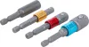 BGS DIY Adapterkészlet fúrógépekhez | színes | Külső hatszögletű kulcsnyílású hajtás 6,3 mm (1/4") | 6,3 mm (1/4"), 10 mm (3/8"), 12,5 mm (1/2"), Belső hatszögletű 6,3 mm (1/4") | 4 darabos (20814)