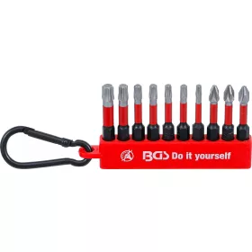   BGS DIY Torziós behajtófej készlet | külső hatszögletű behajtófej 6,3 mm (1/4") | 10 darabos (20818)