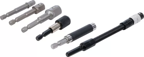 BGS DIY Adapter- és hosszabbító készlet | fúrógépekhez | 6 darabos (20819)