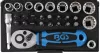 BGS technic 28 részes "Gear Lock" dugókulcs készlet 1/4" (BGS 2143)