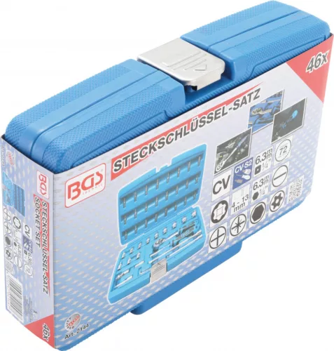BGS technic 46 részes dugókulcs készlet 1/4" (BGS 2144)