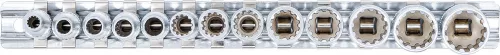 BGS technic 13 részes "Gear Lock" dugókulcs készlet 1/4" (BGS 2150)