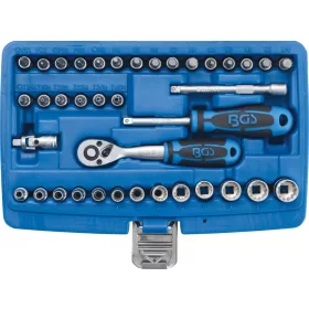   BGS technic 39 részes "Gear Lock" dugókulcs készlet 1/4" (BGS 2151)