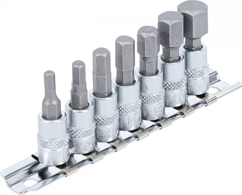 BGS technic 7 részes Imbusz bitfej készlet, 1/4", 4-12 mm (BGS 2161)