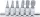 BGS technic 6 részes Spline bitfej készlet, 1/4", M4-M12 (BGS 2162)